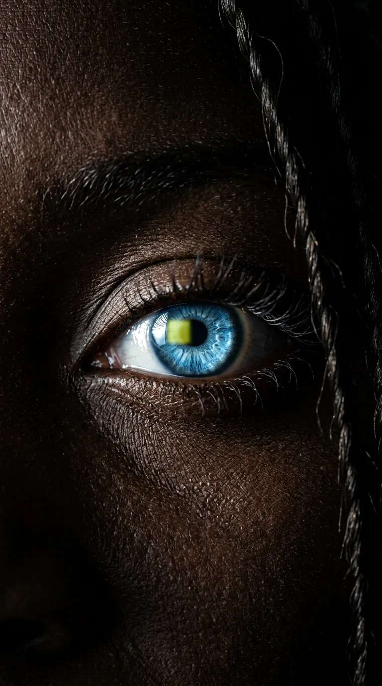 A close-up of an eye: the outside gaze that sees a life's work first